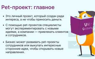 Что Такое Pet Проект и Его Значение
