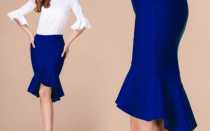 Волан на юбке: выкройка по спирали, на платье, как сшить и скроить