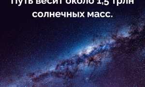 Сколько весит Млечный Путь в космосе?