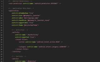 Androidmanifest Xml Что Это и Как Использовать