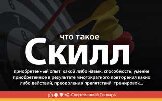Что Такое Скилл В Игре: Понимание и Применение
