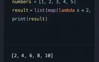 Что Такое Map В Python: Обзор и Примеры