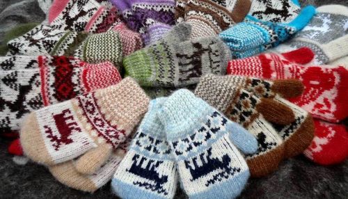 детские варежки из шерсти