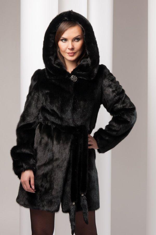 полушубок приталенного покроя