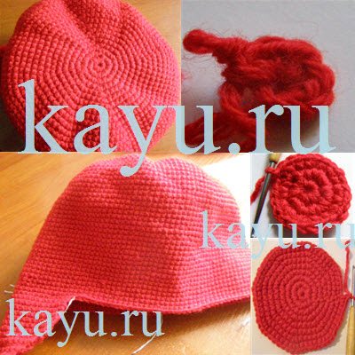 Шапка с ушками крючком для девочки фото и пошаговая инструкция
