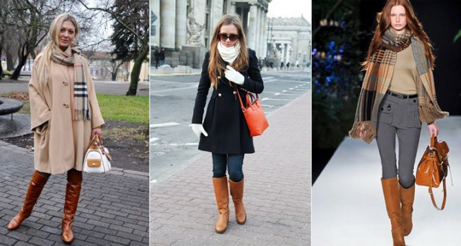 верхняя одежда для рыжих сапог