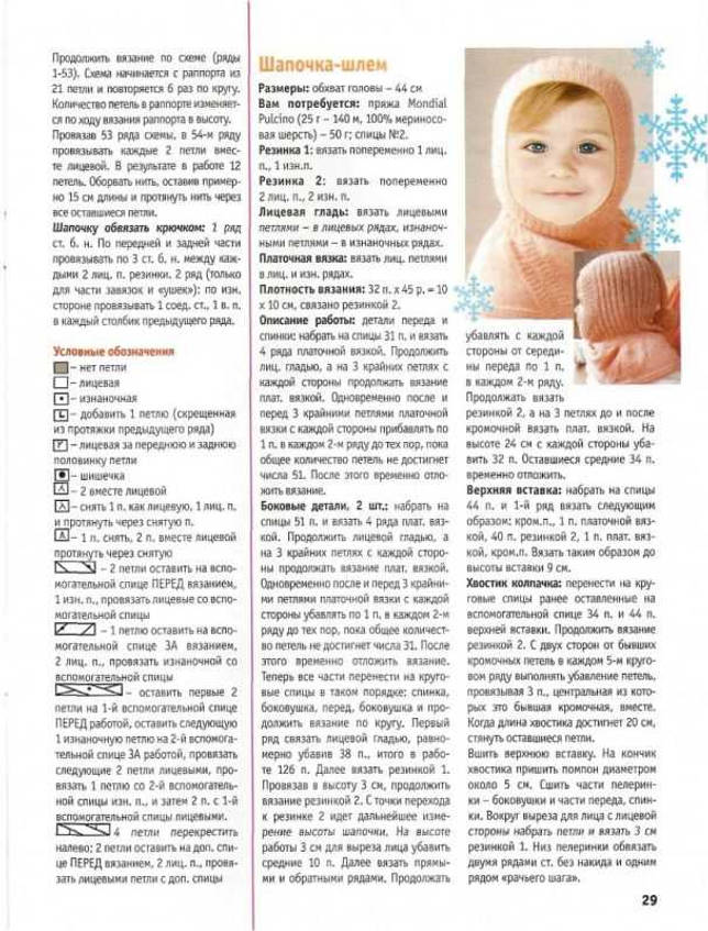 Выкройка Шапка-шлем для мальчика